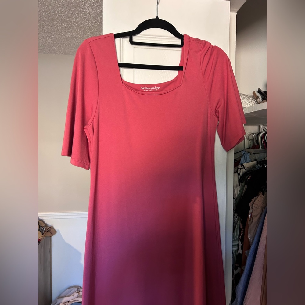 Soft Surroundings Coral Tunic dress